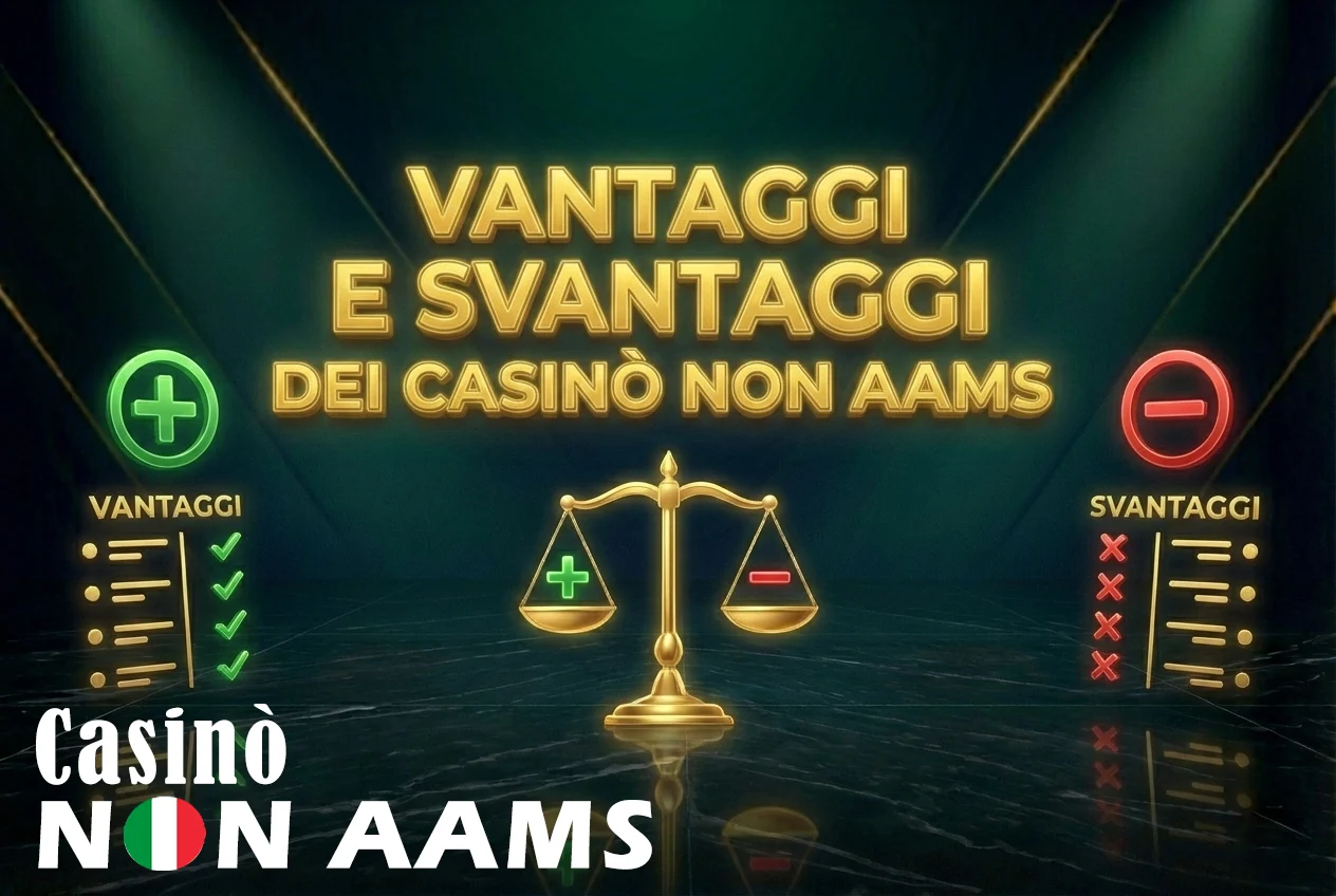 Vantaggi e svantaggi dei casinò online non AAMS