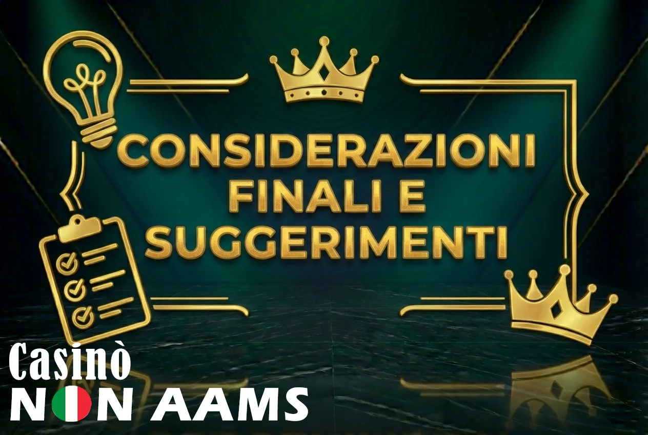Considerazioni finali sui casinò non AAMS in Italia